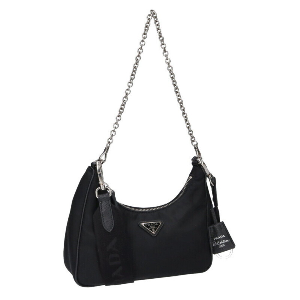 Prada Edition Shoulder Bag Black Silver